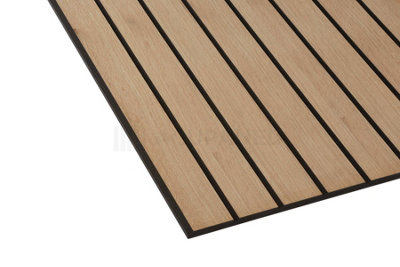 Acupanel Luxe Natural Oak Non Acoustic Wood Slat Wall Panel 240cm x 60cm