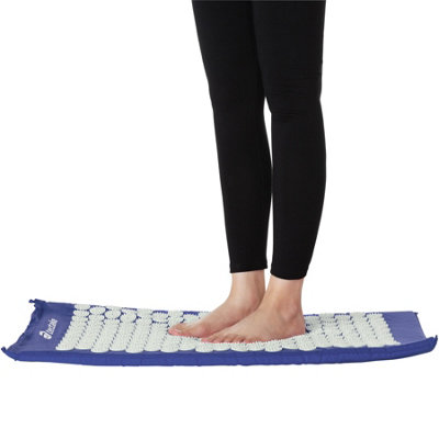 Acupressure mat - muscle tension reliever - blue
