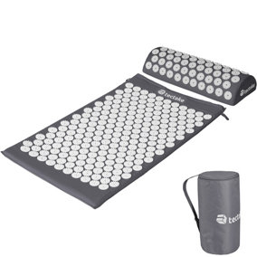 Acupressure mat - muscle tension reliever - grey