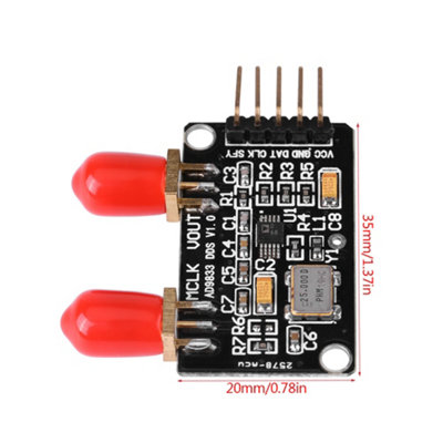 AD9833 DDS Signal Generator Module: Generate Square,Triangle,and Sine Waves from 0 to 12.5 MHz
