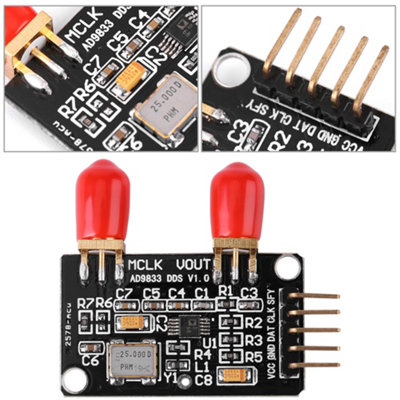 AD9833 DDS Signal Generator Module: Generate Square,Triangle,and Sine Waves from 0 to 12.5 MHz