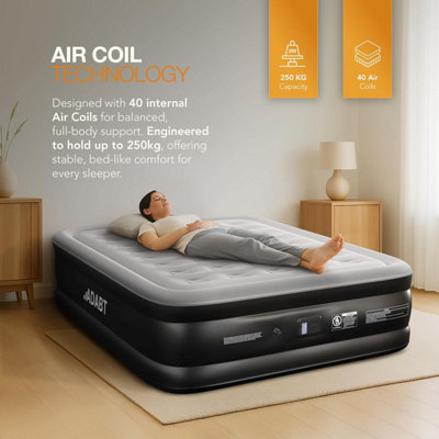 ADABT Air Bed King Size with Built-in Electric Pump, Self-inflating ...