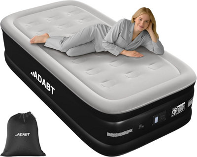 ADABT Single Air Bed Inflatable Air Mattress Built-in Electric Pump Blow Up Bed