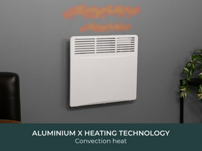 Adam Amba 1000W Electric Radiator in White