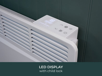 Adam Amba 1000W Electric Radiator in White