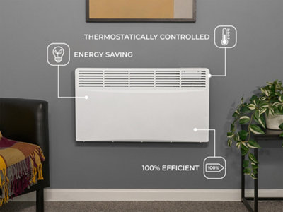 Adam Amba 2000W Electric Radiator in White