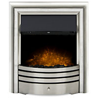 Adam Astralis Coal Electric Fire in Chrome with Remote Control
