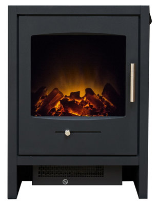 Adam Bergen Electric Stove in Charcoal Grey