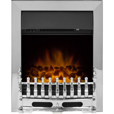 Adam Blenheim Electric Fire in Chrome