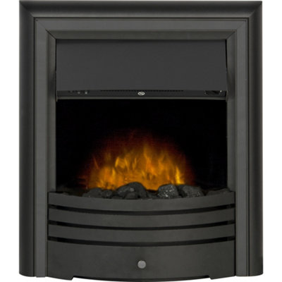 Adam Cambridge Coal Electric Fire in Black