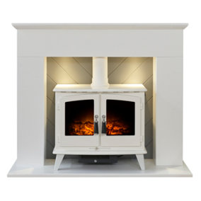 Electric Fireplace suites | Fires, stoves u0026 electric heating | Bu0026Q