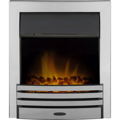 Adam Eclipse Electric Fire in Chrome Price Comparisons | Compare The Build