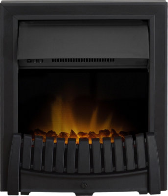 Adam Elan Electric Fire in Black Price Comparisons | Compare The Build