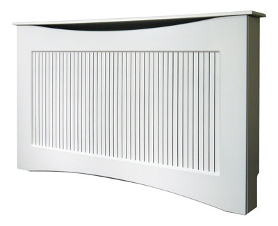 Adam Fairlight Radiator Cover in White, 1600mm | DIY at B&Q