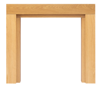 Adam Fenwick Mantelpiece in Oak with Downlights, 45 Inch