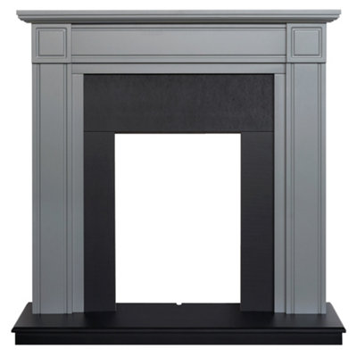 Adam Georgian Fireplace in Grey and Black, 39 Inch Price Comparisons | Compare The Build