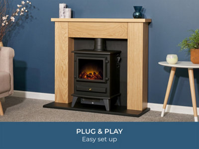 Adam Hudson Electric Stove Black | UK - View #10