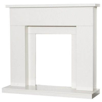 Adam Lomond White Marble Fireplace, 39 Inch