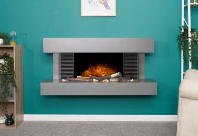 Adam Manola XL Wall Mounted Electric Suite with Remote in Grey, 48 Inch Price Comparisons | Compare The Build