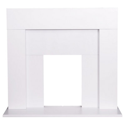 Adam Miami Fireplace in Pure White, 48 Inch