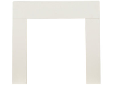 Adam Miami Mantelpiece in Pure White, 46 Inch