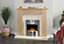 Adam New England Fireplace in Oak & Cream, 48 Inch