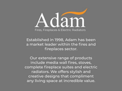 Adam Onyx 1500W Ceramic Core Electric Radiator in Black