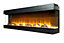 Adam Sahara Panoramic Media Wall Electric Fire, 42 Inch