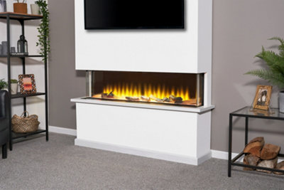 Adam Sahara Panoramic Media Wall Electric Fire, 51 Inch