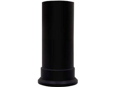 Adam Short Decorative Straight Stove Pipe in Black