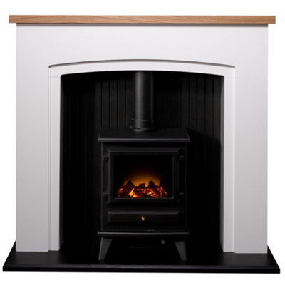 Adam Rotherham Stove Suite Stone Effect Aviemore Electric