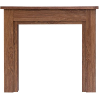 Adam Sudbury Mantelpiece with Downlights in Walnut, 48 Inch