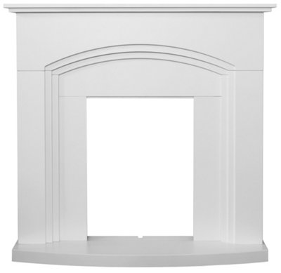 Adam Truro Fireplace in Pure White, 41 Inch Price Comparisons | Compare The Build