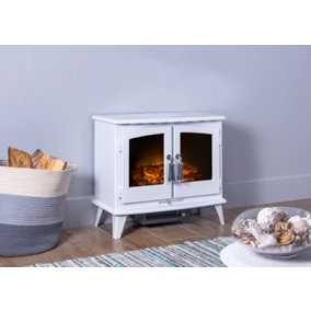 Adam Woodhouse Electric Stove in Pure White