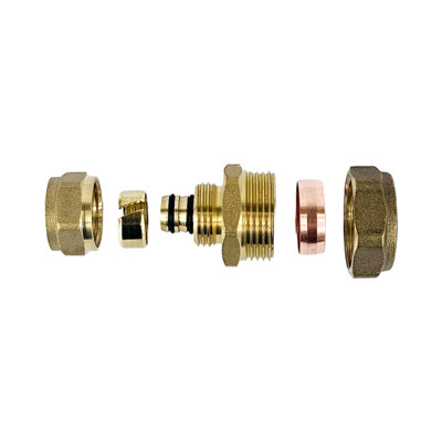 Adapter Reducer 16mm Barrier Plastic Pipe x 22mm Compression Copper ...