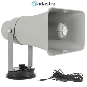 adastra 25W Vehicle Megaphone with USB/SD Player Looper & Bluetooth