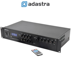 adastra A2 Stereo PA Amplifier 2x 200W with Inbuilt Media Player