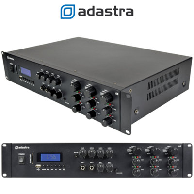 adastra A6 Multi Zone Stereo Amplifier 6x 200W with Inbuilt Media