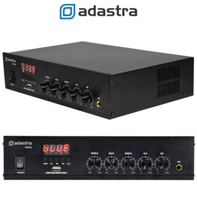 adastra DM40 100V Mixer-Amp with USB/FM and Bluetooth 40Wrms Price Comparisons | Compare The Build