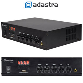 adastra DM40 100V Mixer-Amp with USB/FM and Bluetooth 40Wrms