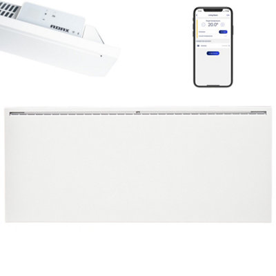 Adax Famn WIFI Electric Panel Heater, Wall Mounted, 1000W, White
