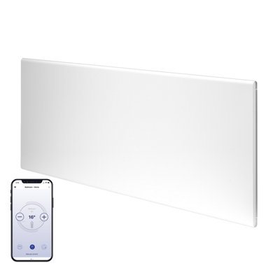 Adax Neo WIFI Electric Panel Heater, Wall Mounted, 1000W, White