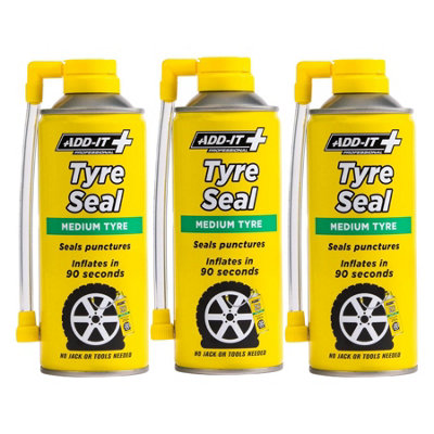Add It Tyre Seal Emergency Puncture Repair Inflator Medium 3x 400mL ...