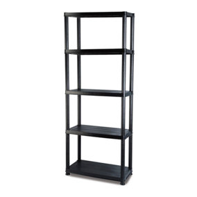 ADDIS 5 Shelf Storage Unit - Black 517216B&Q