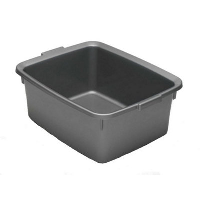 Addis 5 Star Rectangular Plastic Bowl Grey (38.5 x 31cm)