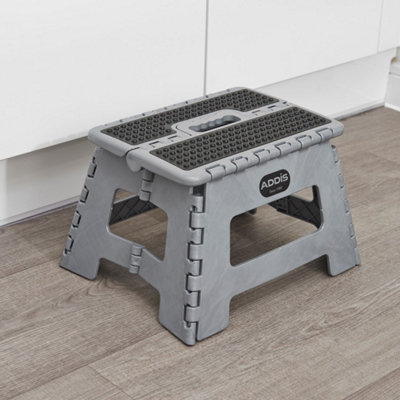 Addis Compact Folding Step Stool Non-slip 516931B&Q