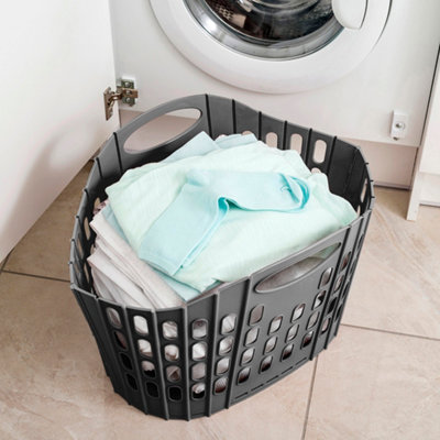 ADDIS Fold Flat Laundry Basket 518150B&Q