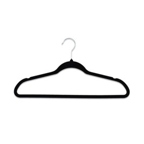 Strong Black Plastic Coat Hanger 45cm