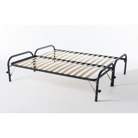 Addison Double Bed with Pull-out Trundle - Black