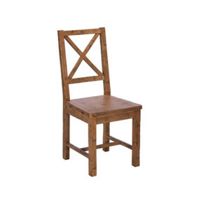 Adelaide Reclaimed Wood Dining Chair with Cross Back